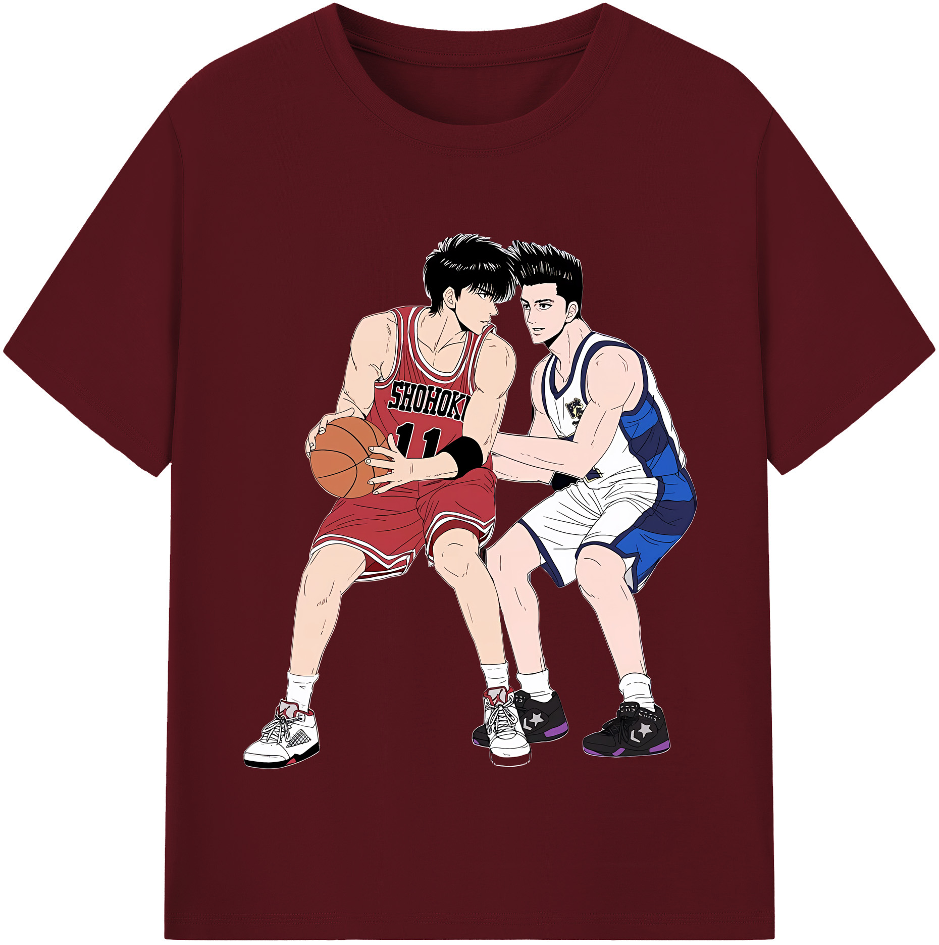（画像用） SLAM DUNK／スラムダンク 綿100％半袖Tシャツ（フロントプリント）